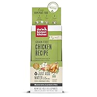 The Honest Kitchen Human Grade Dehydrated Grain Free Dog Food – Complete Meal or Dog Food Topper – Chicken 10-Pack of 1.5 oz Sachets