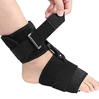 Foot Drop Orthotic Brace, Adjustable Soft AFO Foot-Up, Prevents Cramps Ankle Sprains, Pain Relief Plantar Fasciitis Corrector, for Improved Walking Gait