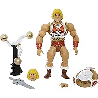 Masters of the Universe Origins Deluxe Action Figure, Flying Fists He-Man, 5.5-in Battle Figures for Storytelling Play and Display, for 6 to 10-Year-Olds and Adult Collectors