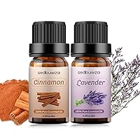 Lavender Cinnamon Essential Oil Organic Pure & Natural Cinnamon Essential Oil for Diffusers, Soap, Candle 2x10mL