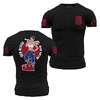 Grunt Style Red Blood Blue Collar Pinup Men's T-Shirt
