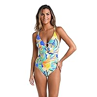 Women's Standard Underwire Lace Up One Piece Swimsuit