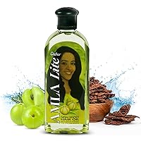 Dabur Amla Lite Hair Oil - Natural Moisturizing, Strengthening and Hair Oil Elixir for Healthy Scalp, Promotes Nourishing Hair Oil for Soft, Manageable, Long and Smooth Hair From Root to Tip - 200 ML