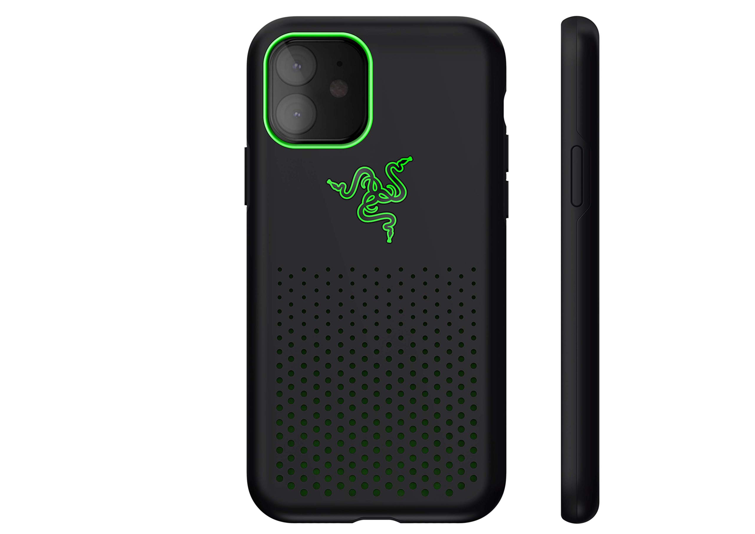 Razer Arctech Pro THS Edition for iPhone 11 Case: Thermaphene & Venting Performance Cooling - Wireless Charging Compatible - Drop-Test Certified up to 10 ft - Matte Black