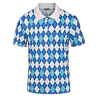 PJ PAUL JONES Mens Polo Shirt Short Sleeve Performance Golf Polo Shirts Daily CasualWear
