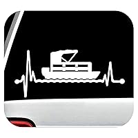 Pontoon Heartbeat Lifeline Decal Sticker Lake Boating Accessories Party Barge Boat BG 526