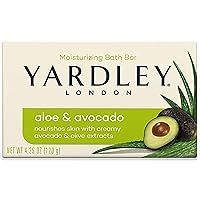 Yardley London Aloe and Avocado Naturally Moisturizing Bath Bar 4.25 oz (Pack of 1)