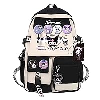 Teenage Girls Cute Backpack For School 17.5 Inch Students Casual Travel Aesthetic Backpack With Kawaii Accessories
