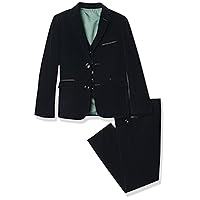 Isaac Mizrahi Boys' Slim Fit 3 Piece Velvet Suit