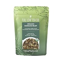 Organic Migraine Relief Loose Leaf Tea - 2oz Bag (Approx. 30 Servings) | Full Leaf Tea Co.