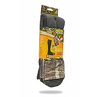 Mid-Calf Socks with Foot Heat Warmer Pockets, Mossy Oak/Olive