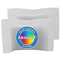 iTouchless 2-Pack AbsorbX Odor Filter Deodorizers, Absorbs Trash Odors, All Natural Activated Carbon, Biodegradable, for use with 8 Gallon and Larger Trash Cans with Odor Filter Compartment