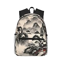 Landscape Painting Print Backpackfor Adults Stylish Travel,Work,Casual Daypack,Beach Sports Backpack