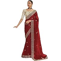Indian Traditional Wear Saree Pakistani Women's Wear Wedding Sarees Sari Blouse Stitched Top Set