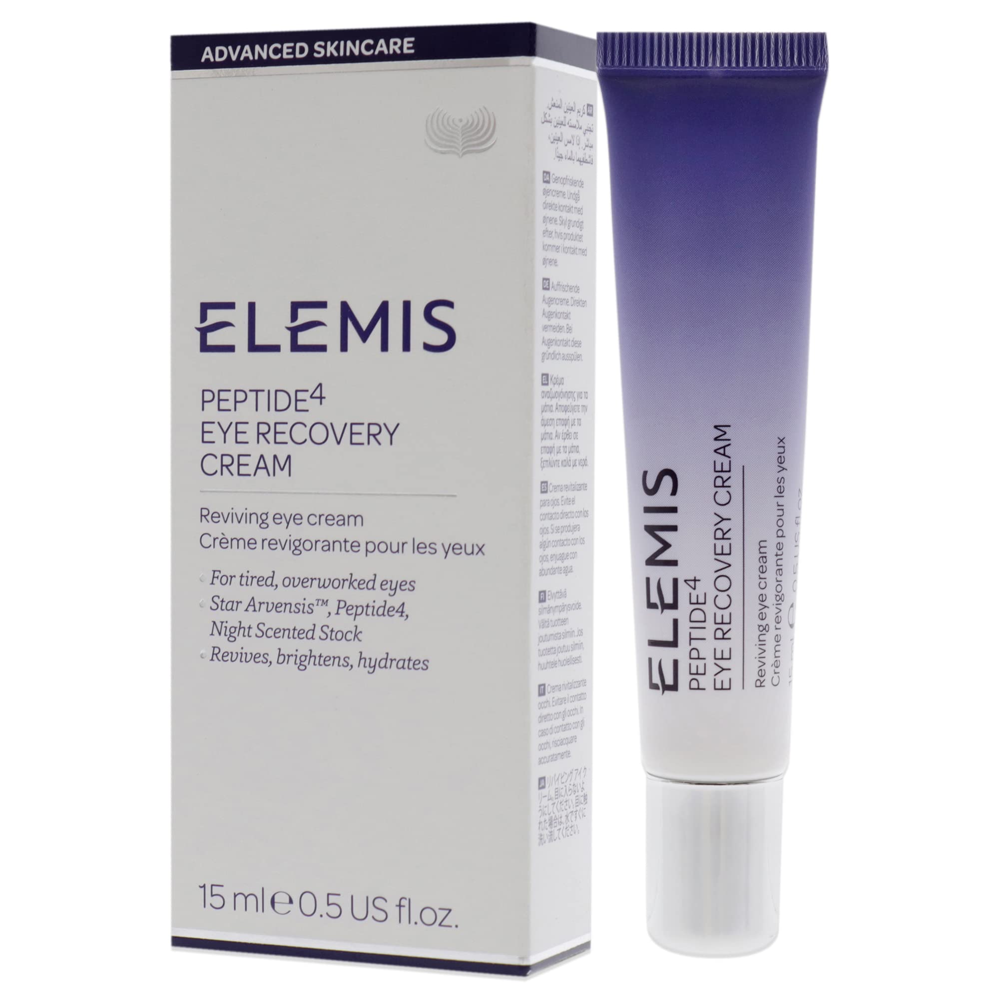 ELEMIS Peptide4 Eye Recovery Cream, Reviving Eye Cream, 0.5 Fl Oz (Pack of 1)