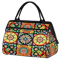 Travel Duffel Bag, Sports Tote Gym Bag, Portugal Flower Overnight Weekender Bags Carry on Bag for Women Men, Airlines Approved Personal Item Travel Bag for Labor and Delivery