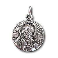 Sterling Silver St Benedict Medal - Patron Saint Against Temptation and Evil