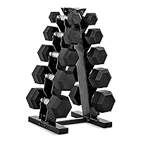 Dumbbell Set with Rack | Multiple Options in 150lbs and 210lbs