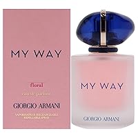 GIORGIO Armani My Way Floral for Women Eau de Parfum Rechargeable Refillable Spray, 1.7 Ounce