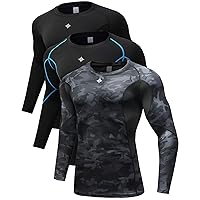 Compression Shirts for Men Long Sleeve Compression Undershirts Dry Fit Compression Shirt Baselayer Rash Guard