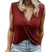 Womens Spring Tops Casual Flannel Plus Size Women Sleeveless O Neck Tops Tee T Shirt Blouse Summer Tops for Wo