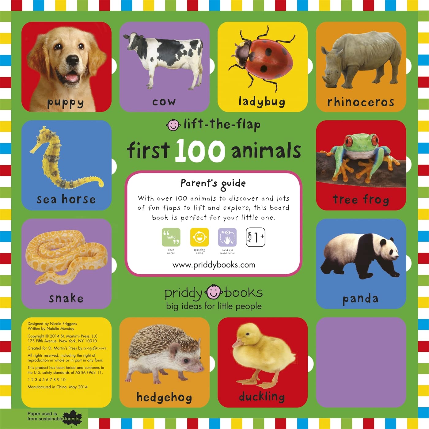 First 100 Animals Lift-the-Flap: Over 50 Fun Flaps to Lift and Learn