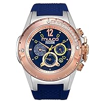 Mulco Unisex Bluemarine Glass Chronograph Swiss Multifunctional Movement Watch