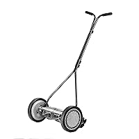 American Lawn Mower Company 1415-16 16-Inch 5-Blade Push Reel Lawn Mower, 5-Blade, Gray