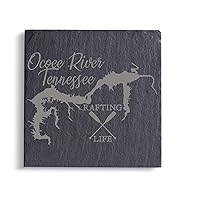 Ocoee River Tennessee Slate Coaster Set of 4 Laser Etched