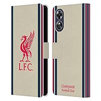 Head Case Designs Officially Licensed Liverpool Football Club Away 2021/22 Leather Book Wallet Case Cover Compatible with Oppo A17