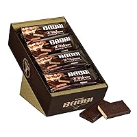 Babbi II Waferone Ricetta Di Attilio - Tiramisu Cream Filling Covered in Dark Chocolate Melts - Individually Wrapped Italian Chocolate Wafer Cookies from Italy - Gourmet Sweet Snacks (Tiramisu, 24pcs)