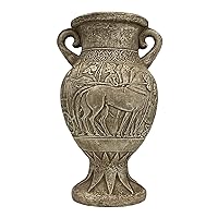 Chariot Horse Racing Vase Jar Ancient Greek Roman Pottery Home Decor Terracotta, Brown, H x W x L (cm): 19 x 10 x 10