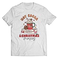 Hot Cocoa And Christmas Movies Shirt, Christmas Shirts, Womens Christmas Tops, Christmas Shirts For Women, Family Christmas Shirt Tshirt, Tank Top, V-Neck, Long Sleeve, Sweatshirt, Hoodie