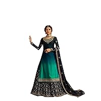 Delisa New Indian/Pakistani Eid Special Party/Ethnic wear Georgette Straight Ghaghra Style Salwar Kameez Suit for Womens 9936