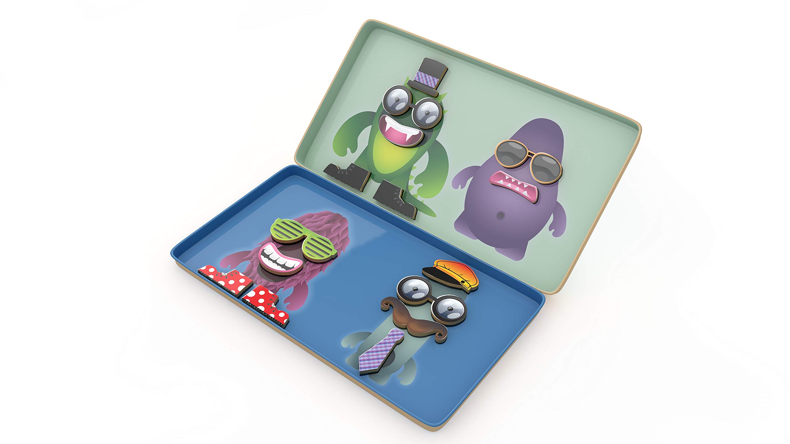The Purple Cow- Monster Factory Game- Magnetic Travel Game. Great for Travel and On-The-Go. A Monstrous ‘Dress Me Up’ Game. Activity for Boys and Girls