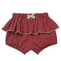 ACSUSS Infant Baby Girls Beach Bloomer Shorts Cotton Linen Blend Bottoms Diaper Cover Briefs Underwear