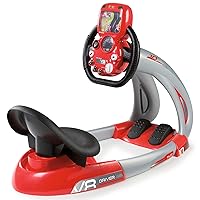 Smoby: V8 Driver, Kids Can Play and Develop Real Life Skills, Features Includes Back Lit Screen, Real Sounds and Mechanical Pedals, for Ages 3 and up