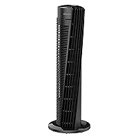 Vornado OSC54 Oscillating Tower Fan with Remote, 32 Inch, Quiet Powerful Fan, Oscillates 70º, 1-8H Timer, 4 Speeds, Touch Control, Air Circulator Fan for Bedroom and Home Office, Black