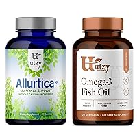 Utzy Sinus and Respiratory Support Bundle | Allurtica and Omega 3 Fish Oil