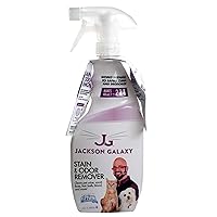 Jackson Galaxy: Stain & Odor Remover - Pet Urine Remover - 23 oz bottle - 2 Fill Tablets Included - Eliminates Pet Stains & Odors Quickly - Works On Multiple Surfaces - Non-Toxic Formula