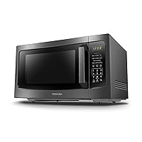 TOSHIBA ML-EM45P(BS) Countertop Microwave Oven with Smart Sensor and Position Memory Turntable, Function, 1.6 Cu.ft 13.6