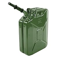 Wavian USA JC0020KVS Green Authentic NATO Jerry Fuel Can and Spout System (20 Liter)