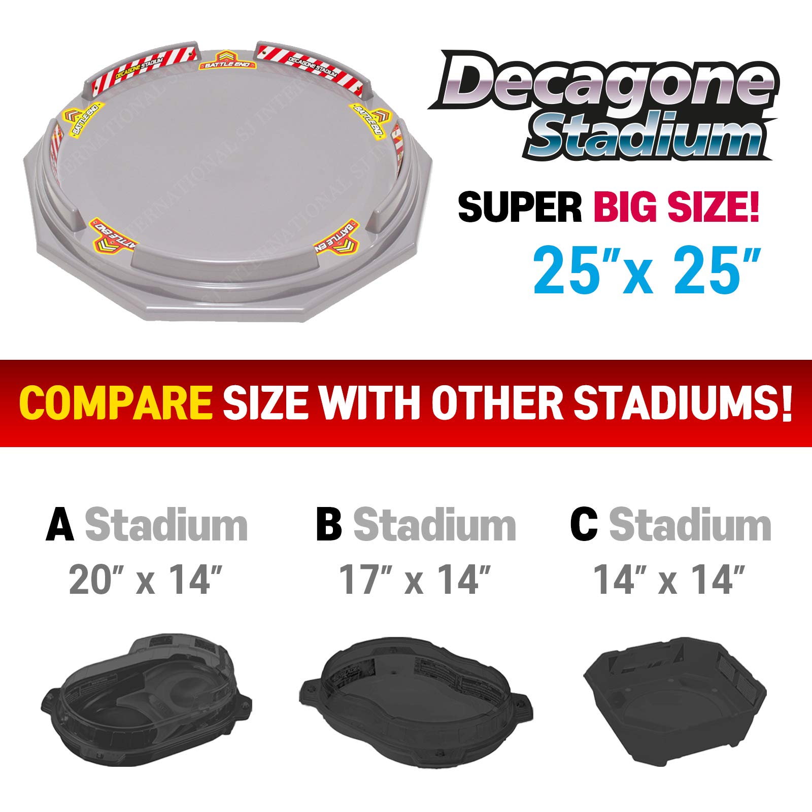 TOYMECA Decagon Battling Tops Stadium Large Size 25