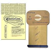 EnviroCare Replacement 4 Layer Filtration Vacuum Cleaner Dust Bags made to fit Vacuum Bags for Electrolux Canisters - Style C 4 Bags