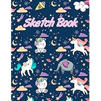 Sketch Book: Blank Paper Notebook for Drawing, Painting, Writing, Sketching or Doodling -Sketch Book for Kids- 102 blank pages, 8.5