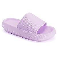 Pillow Slippers for Women and Men Non Slip Quick Drying Shower Slides Bathroom Sandals | Ultra Cushion | Thick Sole