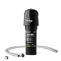 iSpring US15SD Direct-Connect Under Sink Water Filter System, High Capacity Filtration, Fit Kitchen and Bathroom Faucets, Reduces Lead and Chlorine, 10