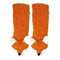 ooohyeah Womens Non Slip Fuzzy 3D Animal Slipper Socks, Funny Warm Cozy Fluffy Cute Indoor Slippers with Grippers