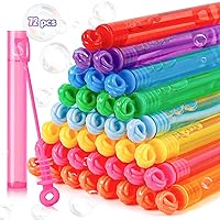 Roberly 72PCS Mini Bubble Wands Bulk Bubble Party Favors for Kids, Assortment 8 Color Fun Bubble Maker for Girls Boys Birthday Party Treats Carnival Game Classroom Prizes Bath Time Outdoor Summer Toy