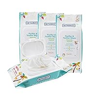 Pacifier & Teether Wipes Naturally Inspired with Citroganix, Vanilla Milk (Pack of 4, 192 Count)
